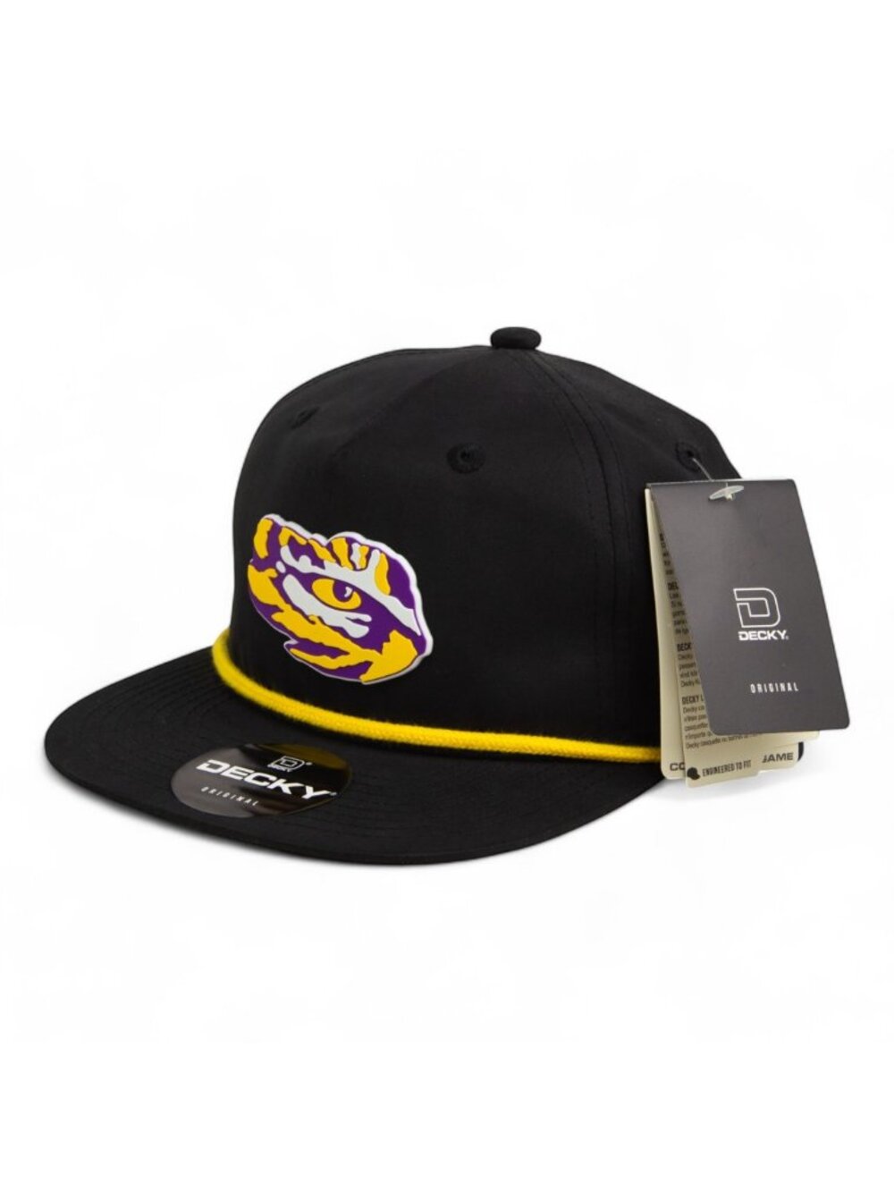 LSU Tiger Eye 3D Classic Rope Hat- Black/ Yellow